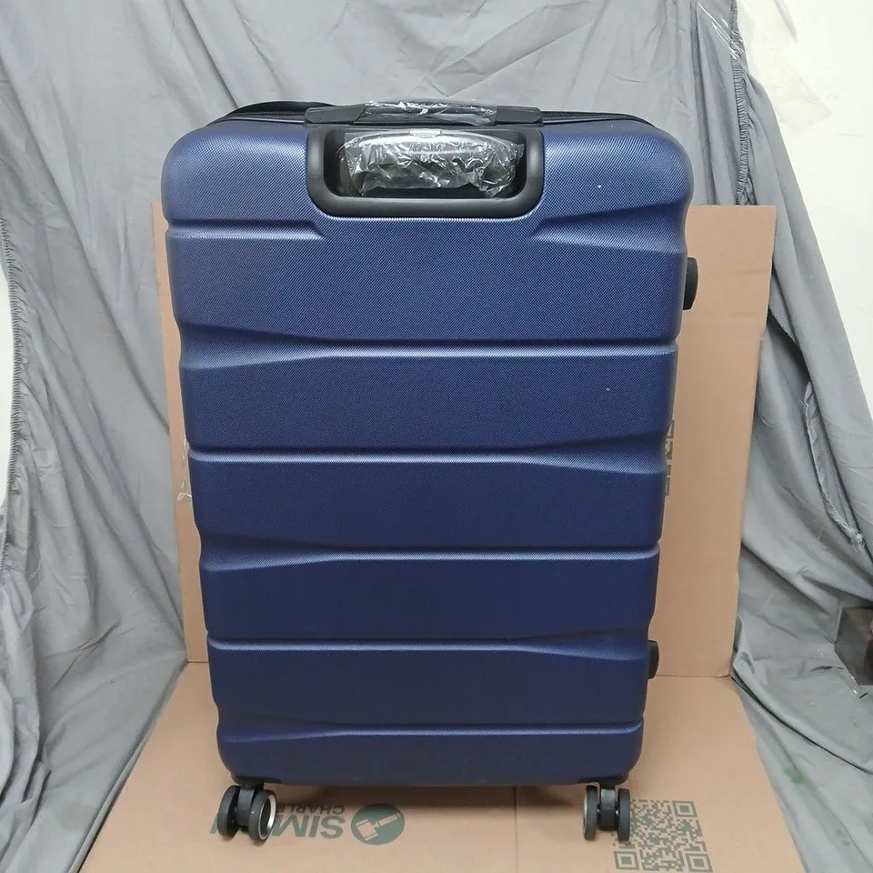 DENWUD blue hard-shell suitcase with 4 wheels - boxed 