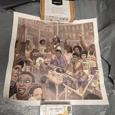 Block Party Lithograph Print Old school park jam New York Dan Lish HipHop series (Edition 125) 