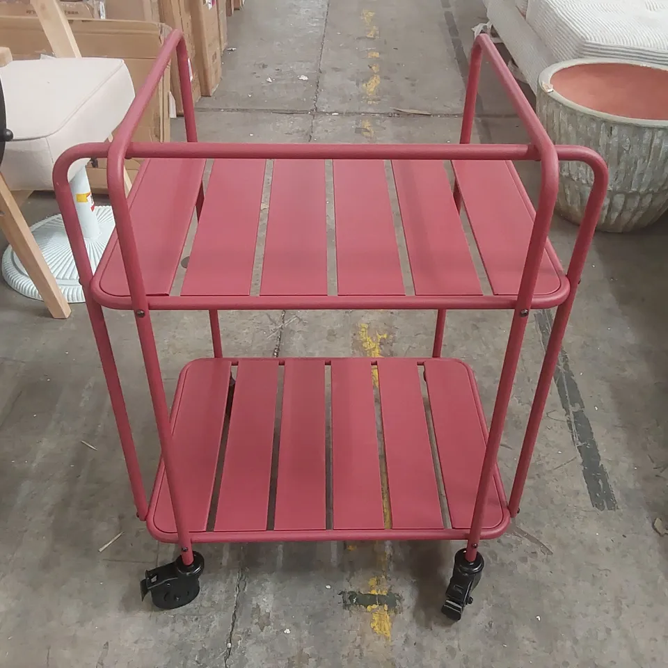 METAL SERVING CART 