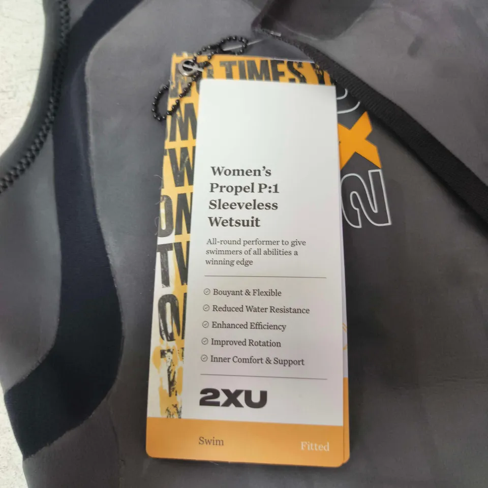 2XU WOMEN'S PROPEL P:1 SLEEVELESS WETSUIT – SIZE M