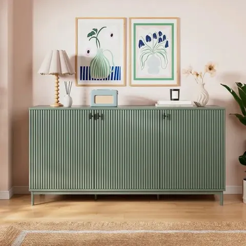 BOXED ELSIE LARGE SIDEBOARD - GREEN (1 BOX)