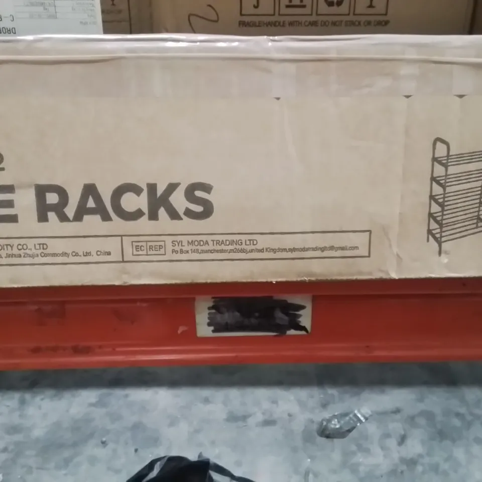 BOXED SHOE RACK BLACK