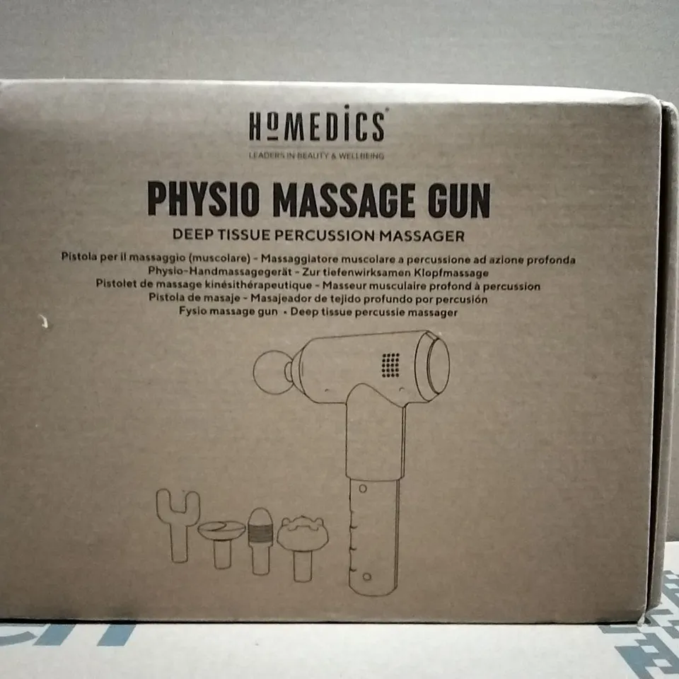 BOXED AS NEW HOMEDICS PHYSIO MASSAGE GUN