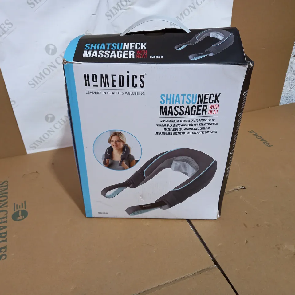 BOXED HOMEDICS SHIATSU NECK MASSAGER WITH HEAT NMS-255-EU