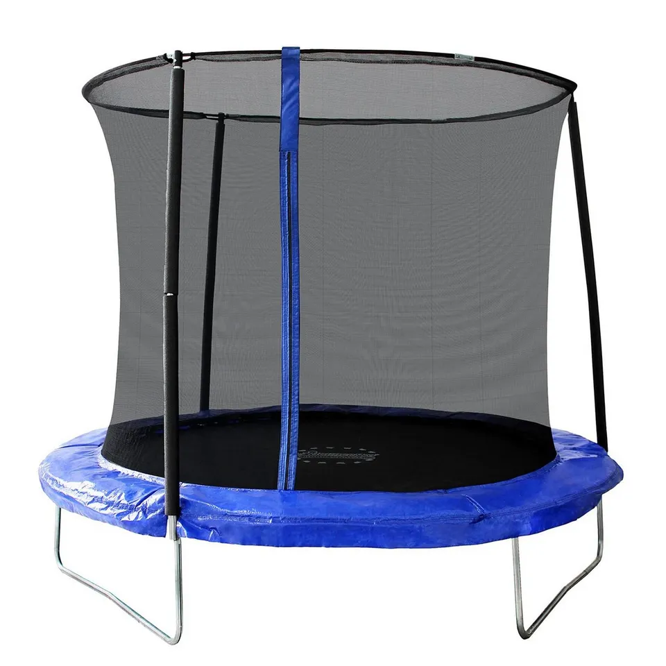 BOXED SPORTSPOWER 8FT BOUNCE PRO TRAMPOLINE BLUE - COLLECTION ONLY RRP £140
