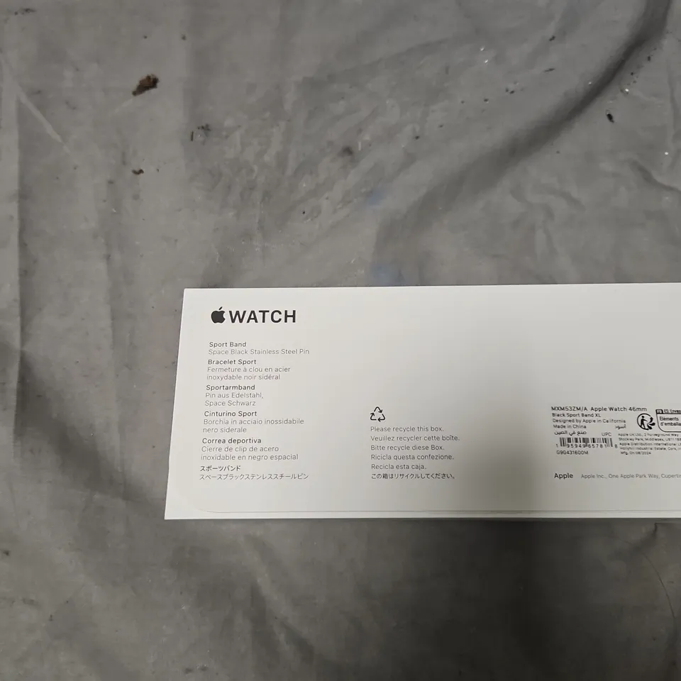 APPLE WATCH BLACK SPORT BAND – SET OF 3 (42MM/46MM SIZES)