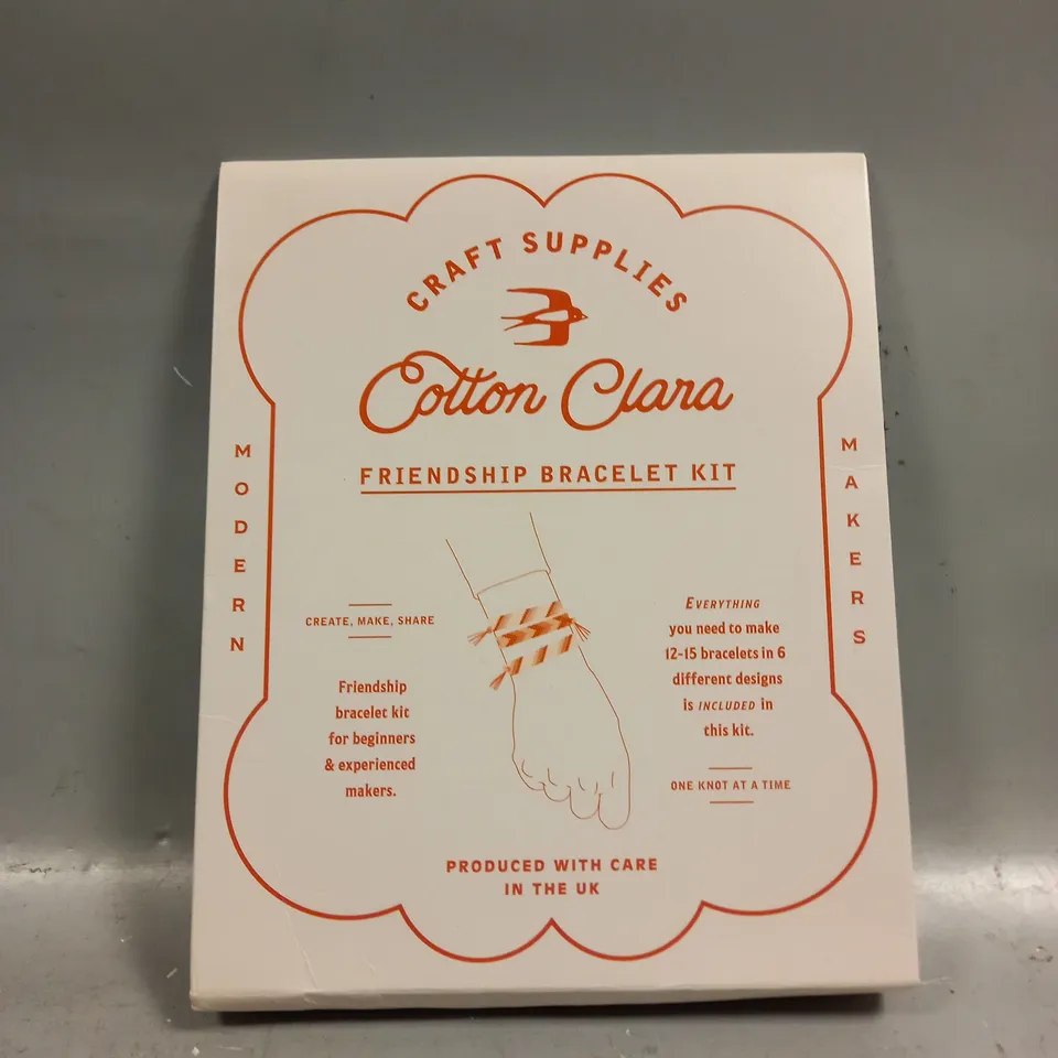 BOXED CRAFT SUPPLIES COTTON CLANA FRIENDSHIP BRACELET KIT 