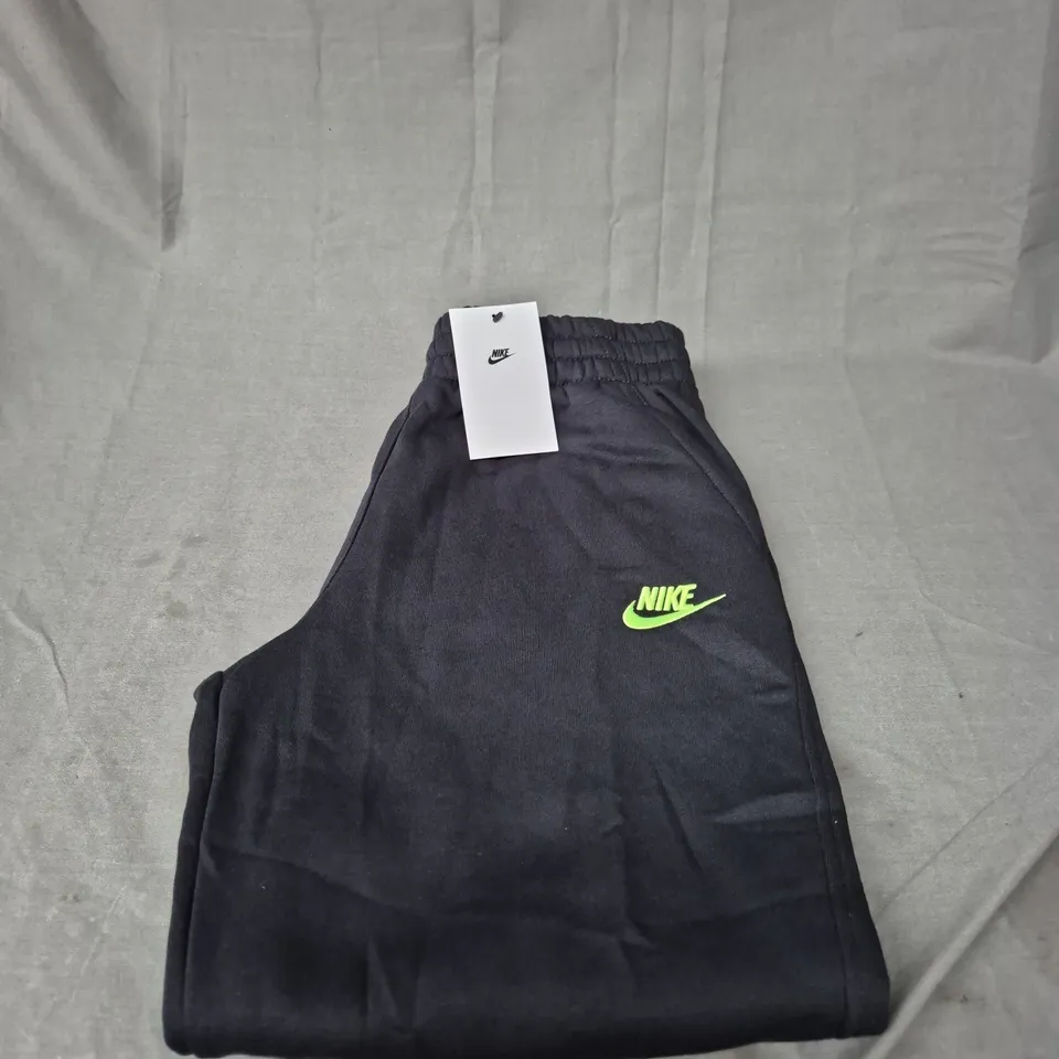 NIKE LOGO CASUAL FLEECED TRACKSUIT BOTTOMS SIZE L - KIDS