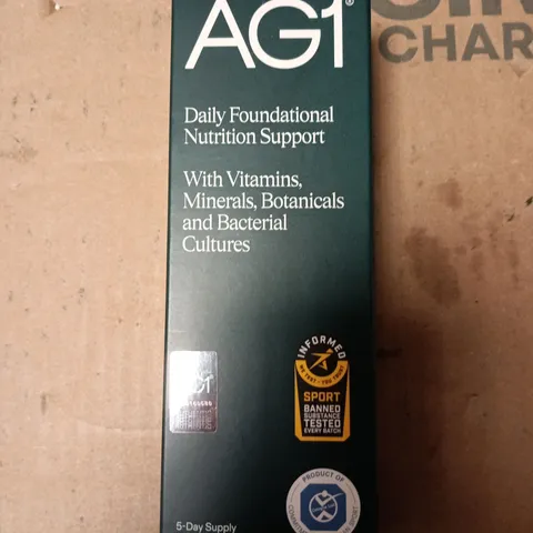 AG1 DAILY FOUNDATIONAL NUTRITION SUPPORT – 5 X 13G STICK PACKS (5-DAY SUPPLY)