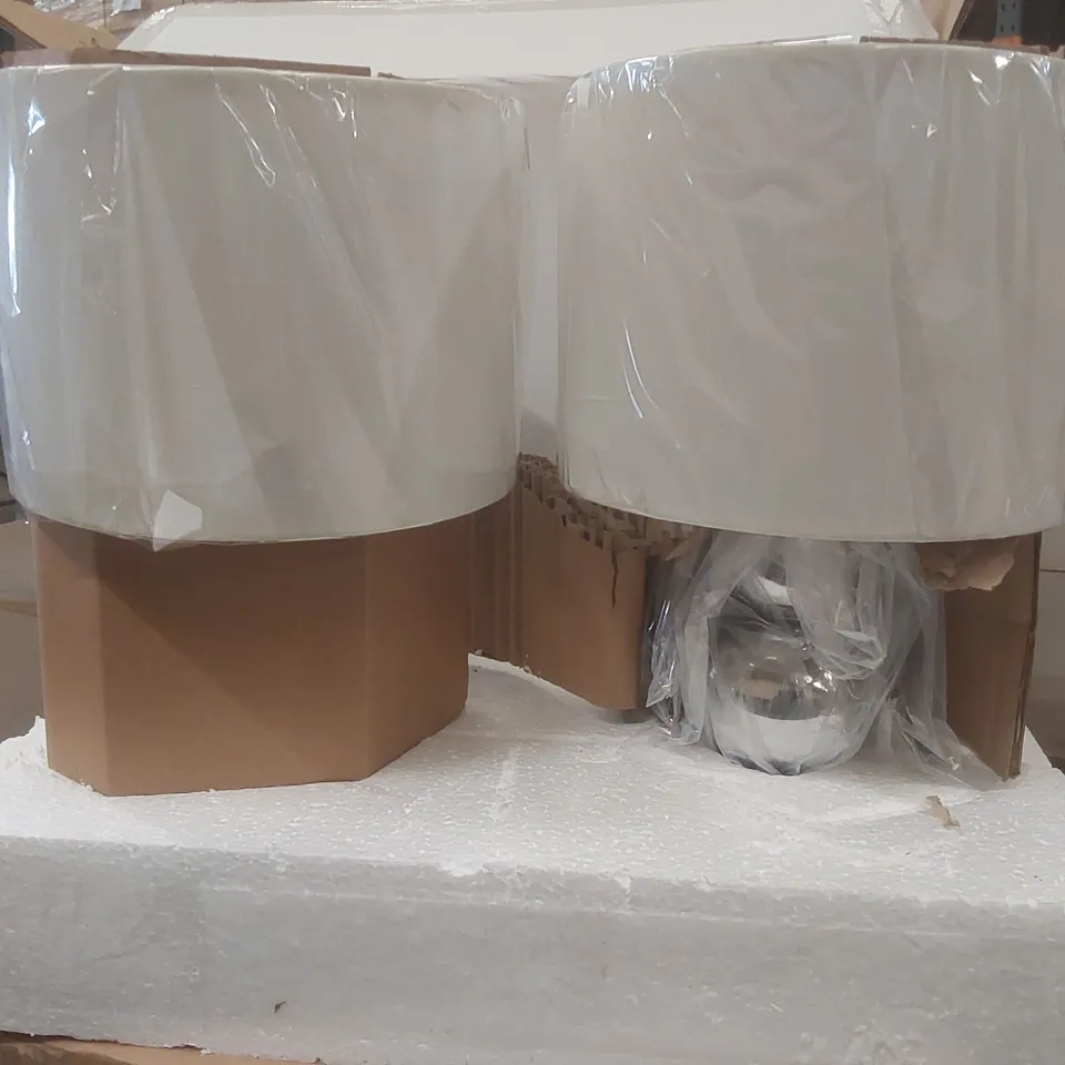 PALLET CONTAINING APPROXIMATELY 40x 2PCS MARISSA CHROME TOUCH TABLE LAMPS