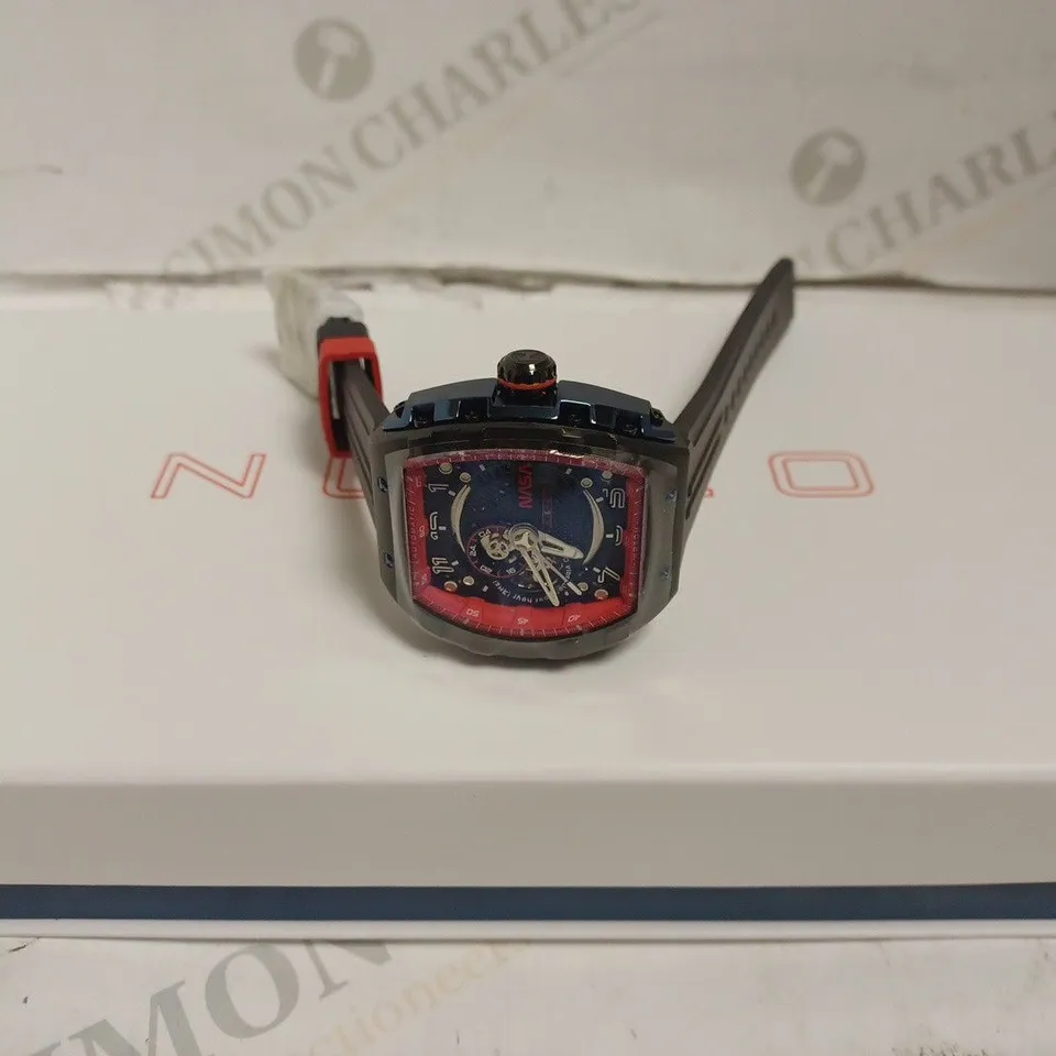 BOXED NUBEO GENTS MAGELLAN LTD ED NASA AUTOMATIC WATCH 039/100 - 5 ATM. 