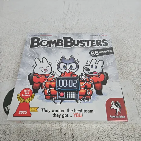 SEALED BOMB BUSTERS BOARD GAME – 66 MISSIONS 