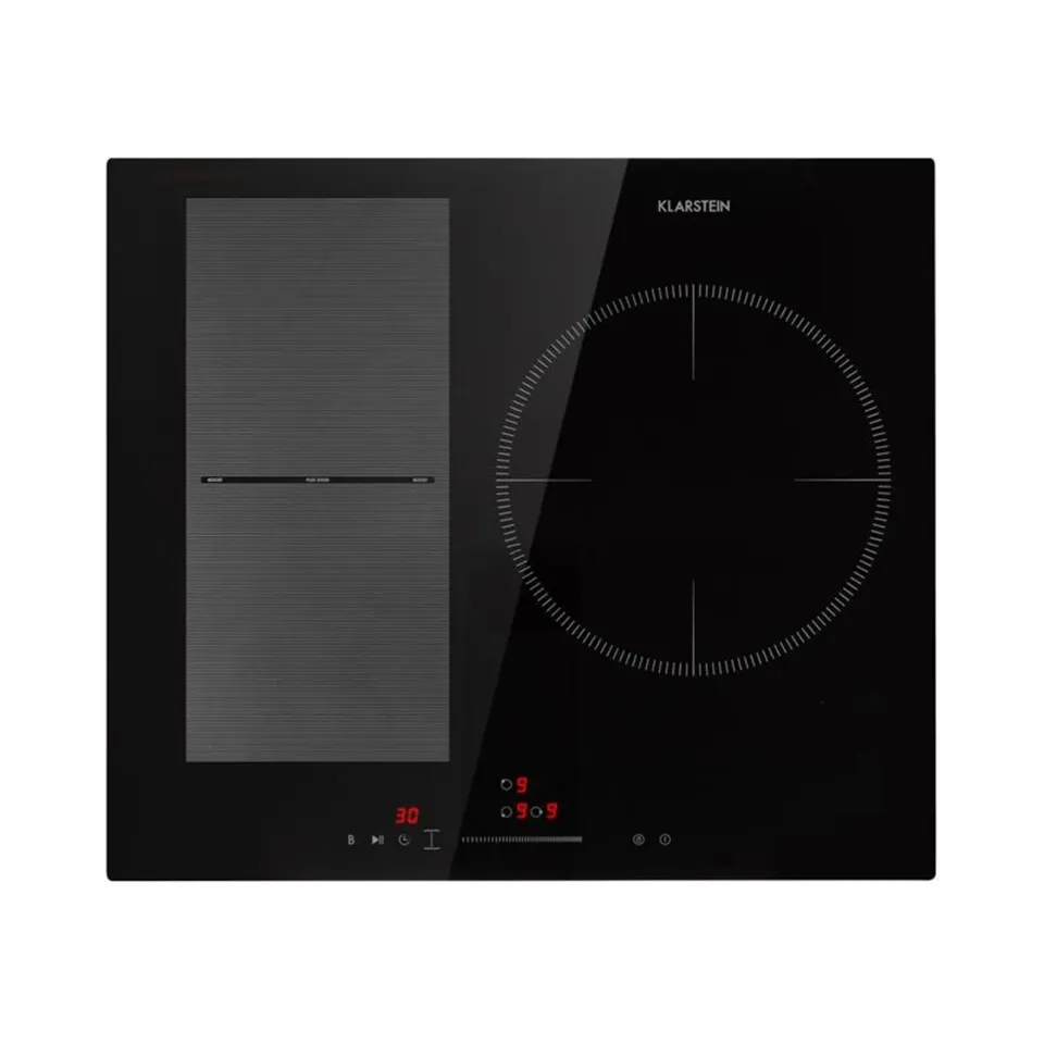 KLARSTEIN DELICATESSA 3ZONE 60CM 1 FLEX ZONE 3 RING INDUCTION HOB BLACK