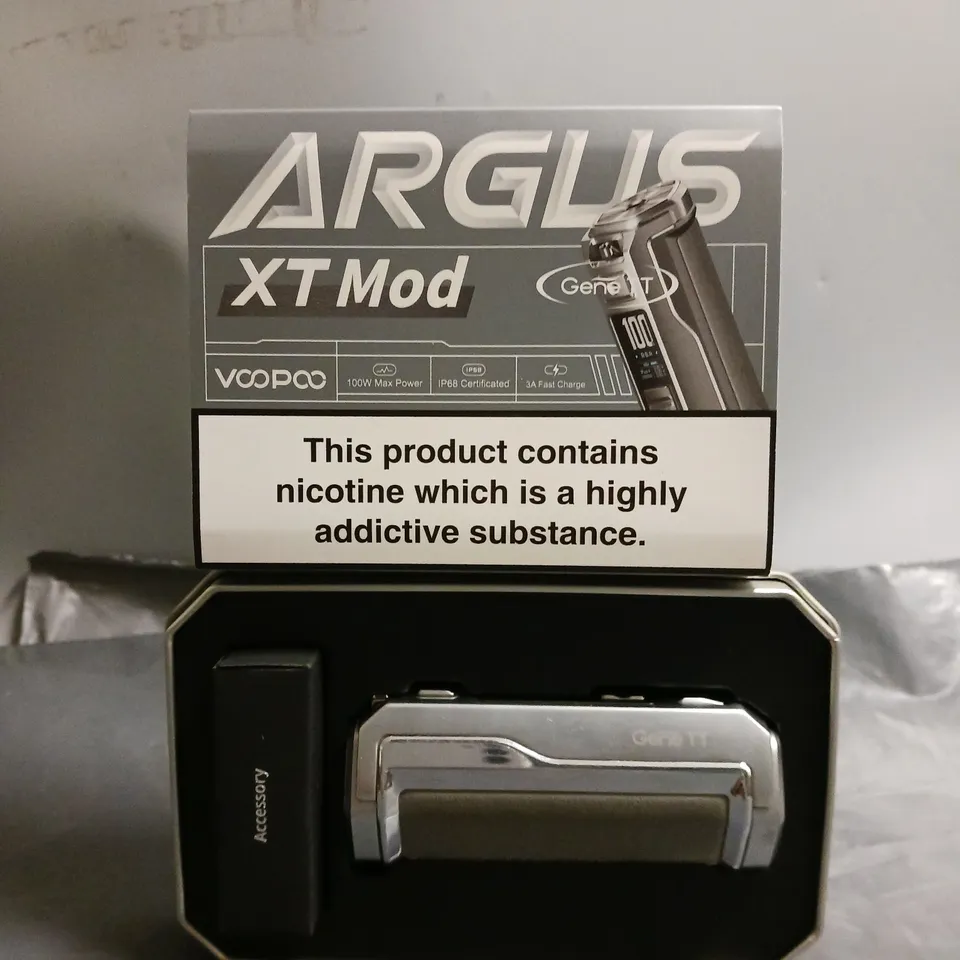 BOXED ARGUS XT MOD VOOPOO IN SILVER GREY 