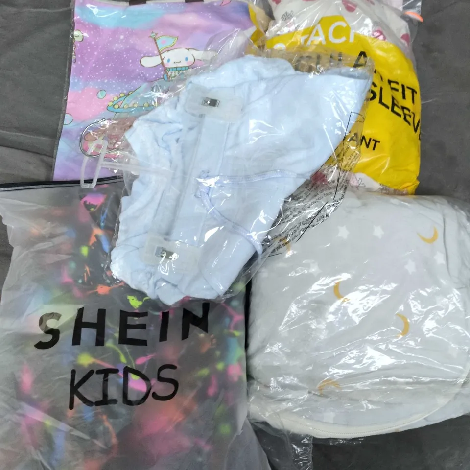 APPROXIMATELY 30 ASSORTED KIDS CLOTHING ITEMS IN VARIOUS STYLES, SIZES & COLOURS TO INCLUDE BRANDS SUCH AS M&S, SHEIN, NEXT, M&S, ETC - COLLECTION ONLY