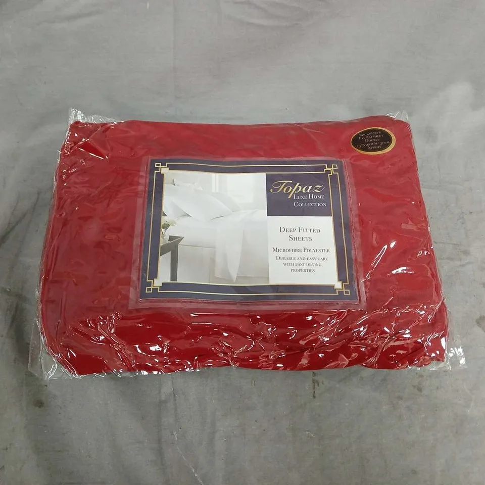 BOX OF APPROX 15 LUXE HOME COLLECTION DEEP FITTED SHEET 