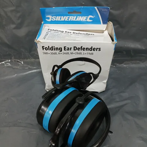 BOXED SILVERLINE FOLDING EAR DEFENDERS 