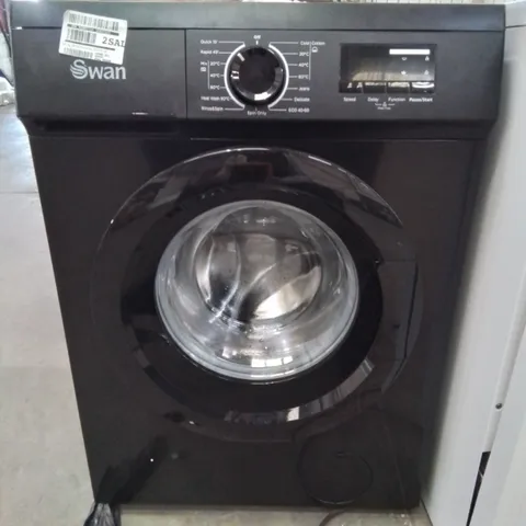 SWAN 7KG 1200 SPIN FREESTANDING WASHING MACHINE IN BLACK