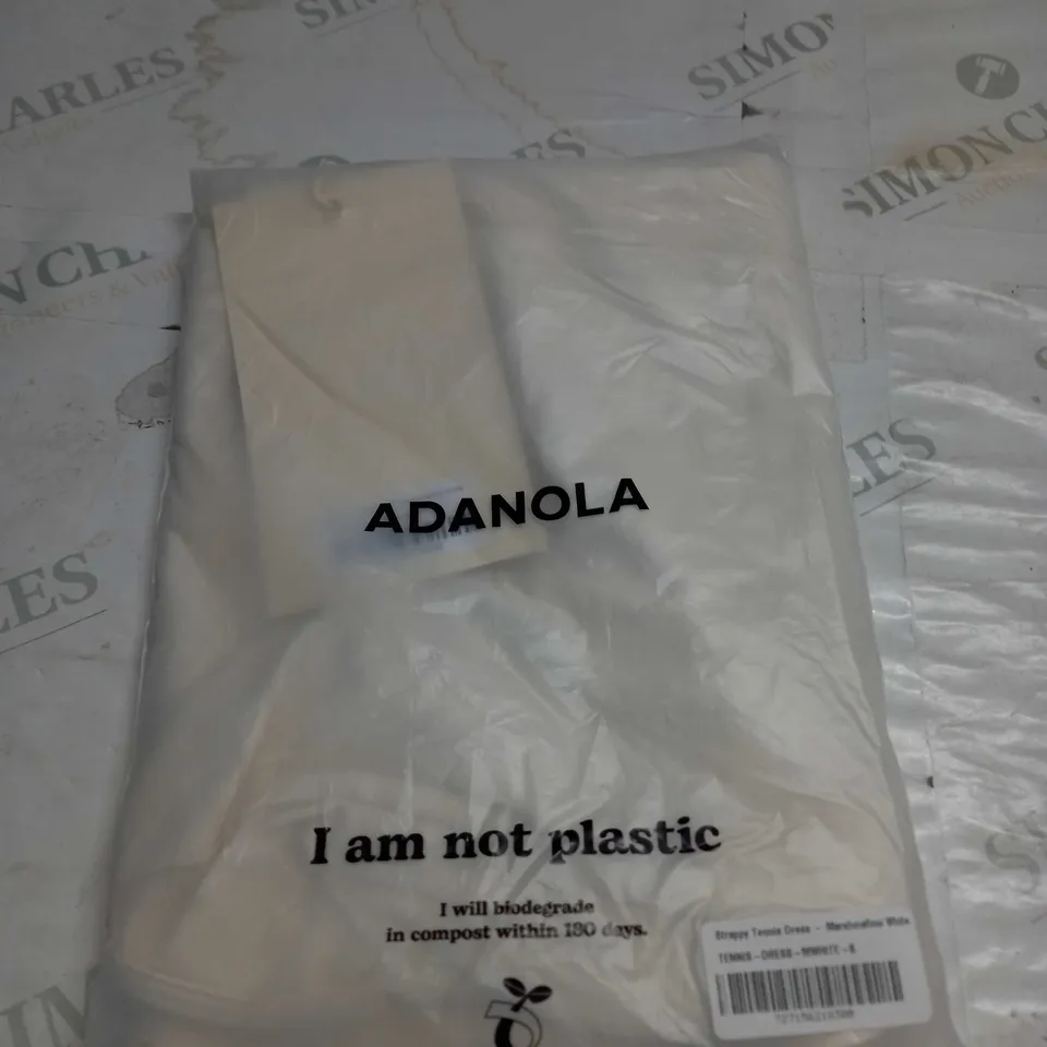 BAGGED ADANOLA STRAPPY TENNIS DRESS SIZE S