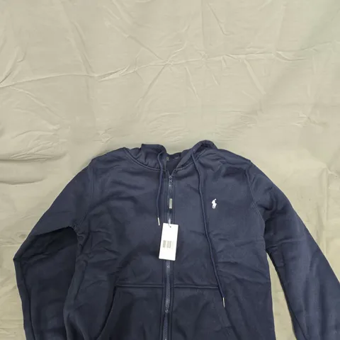 BOX OF APPROXIMATELY 25 CLOTHING ITEMS INCLUDING: POLO JOGGERS, POLO JUMPER AND SMALL PURSE