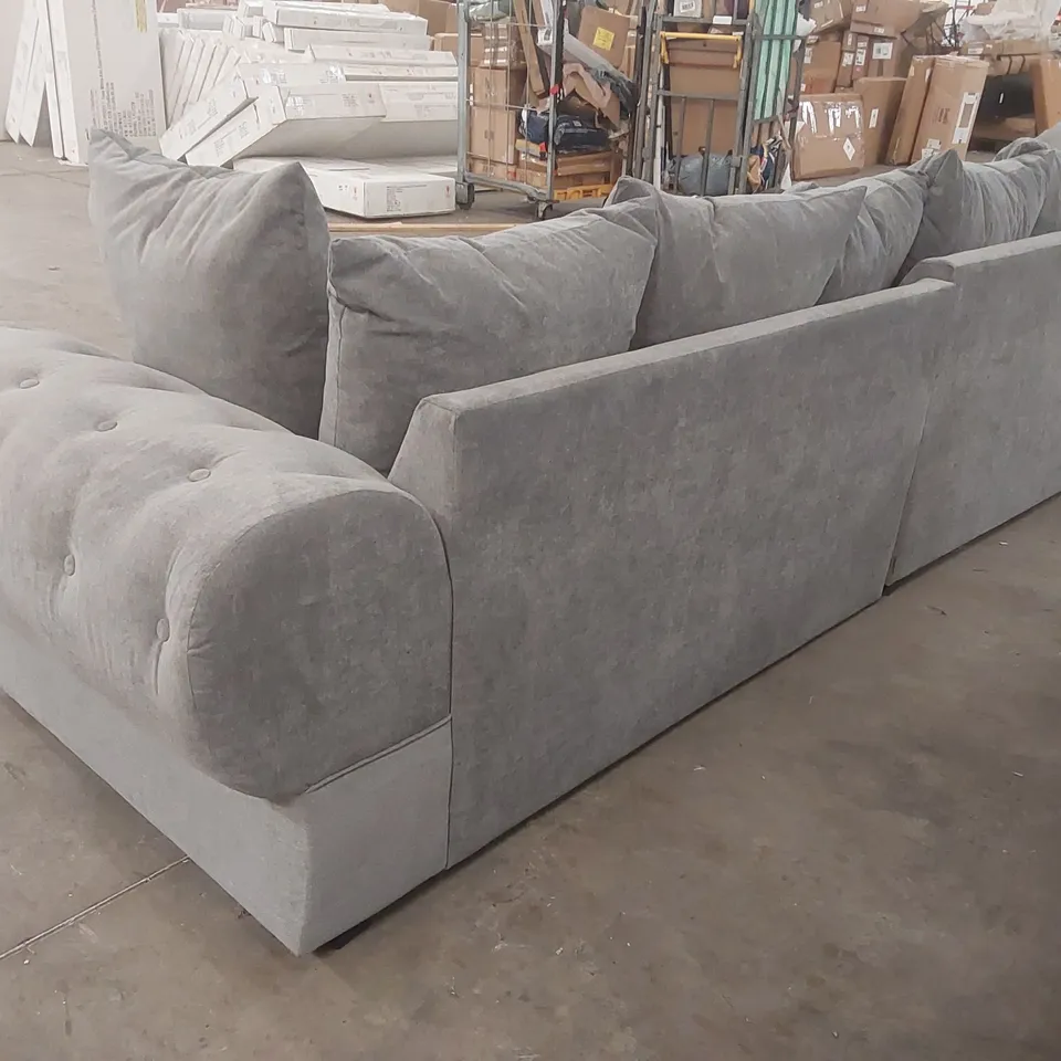 QUALITY DESIGNER FABRIC UPHOLSTERED SOFA BED WITH STORAGE