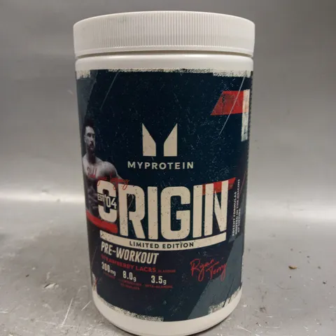 SEALED MY PROTEIN ORIGIN LIMITED EDITION PRE-WORKOUT - STRAWBERRY LACES - 600G