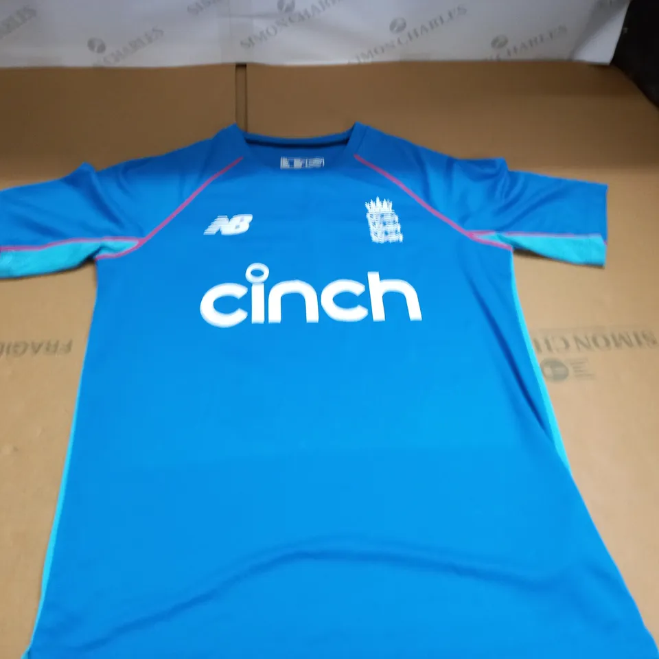 ENGLAND NEW BALANCE BLUE SPORTS T-SHIRT - EURO S