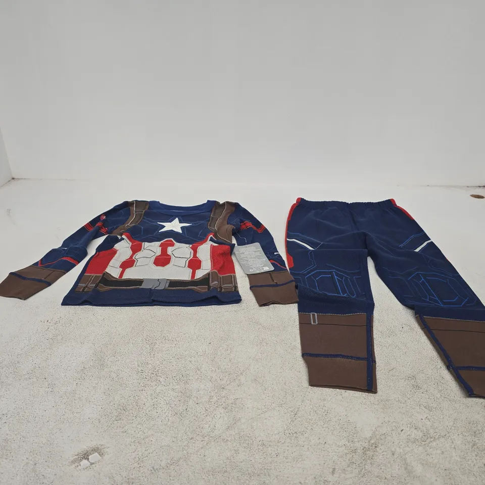 MARVEL CAPTAIN AMERICA KIDS COSTUME TOP & TROUSERS – UK 3