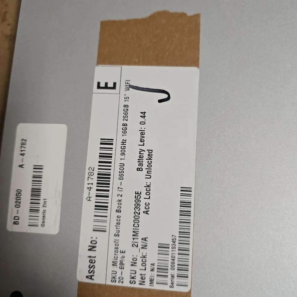 MICROSOFT SURFACE BOOK 2 15-INCH LAPTOP – 16GB RAM, 256GB SSD, SILVER