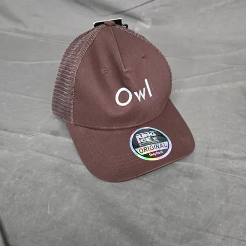 KING ICE ORIGINAL SNAPBACK CAP – BROWN OWL EMBROIDERED TRUCKER HAT 