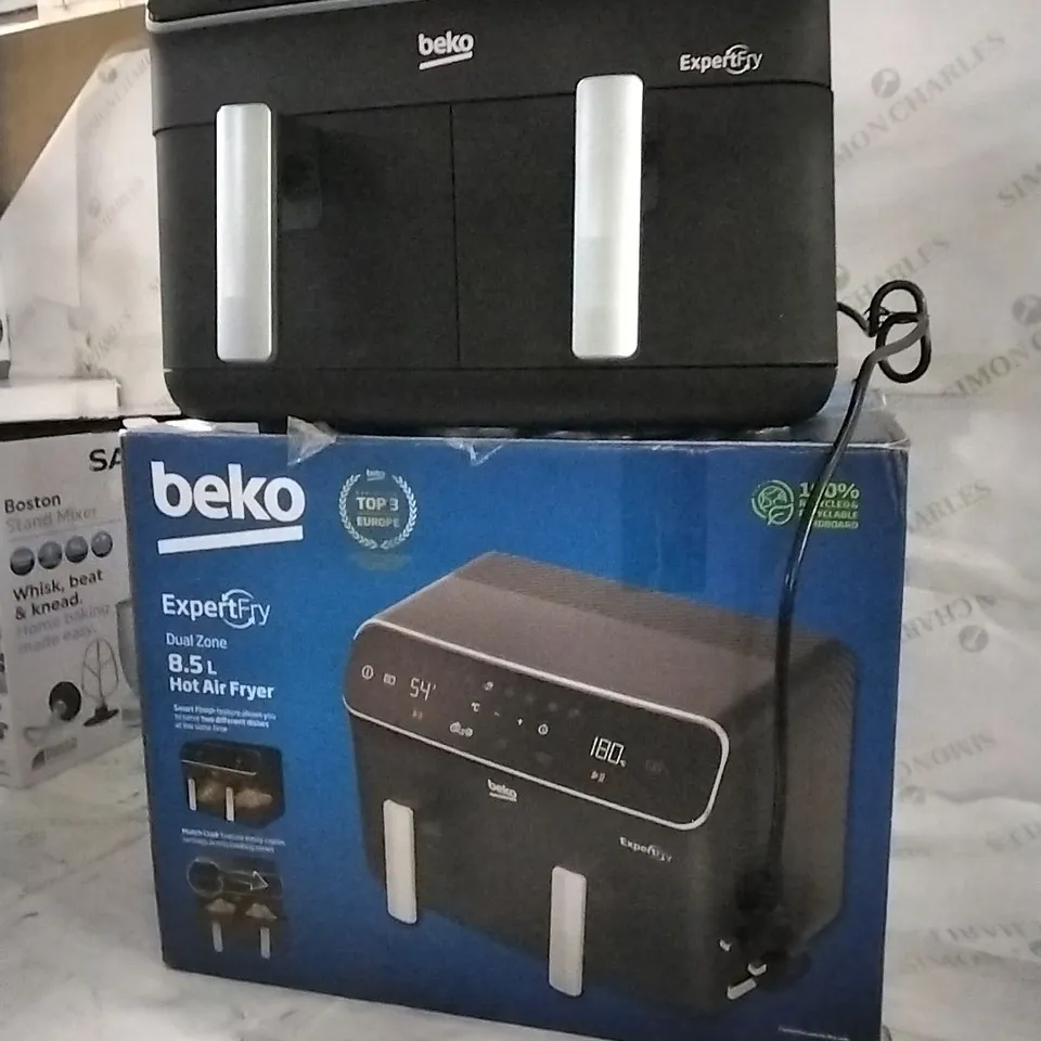 BOXED BEKO DUAL ZONE 8.5L HOT AIR FRYER 