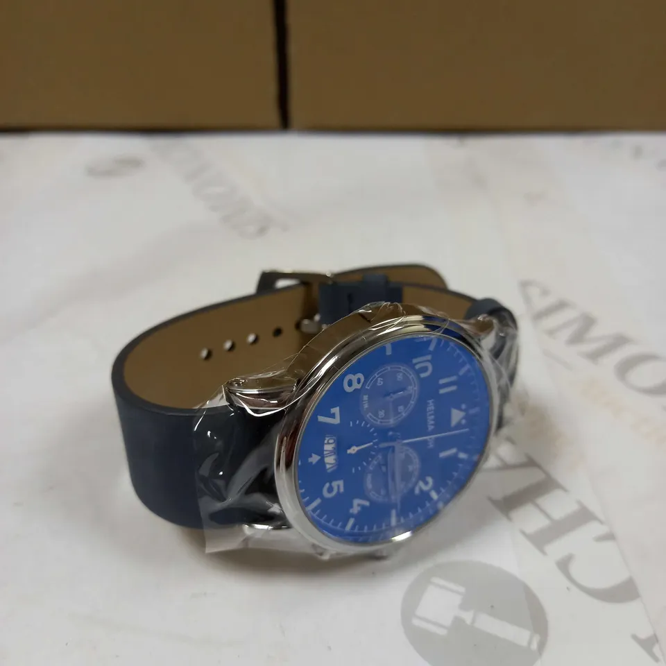 HELMA DH VINTAGE STYLE ACRYLIC STRAP WRISTWATCH RRP £750