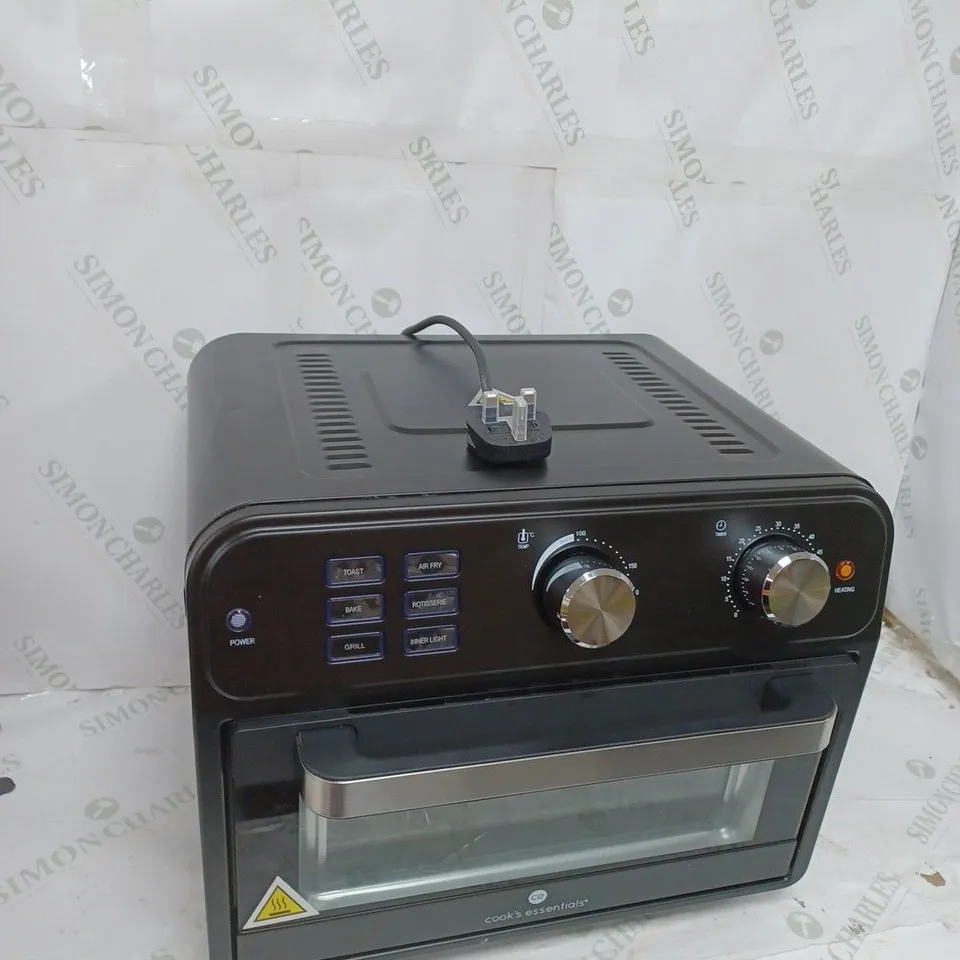 BOXED COOK'S ESSENTIAL 21-LITRE AIRFRYER OVEN IN BLACK