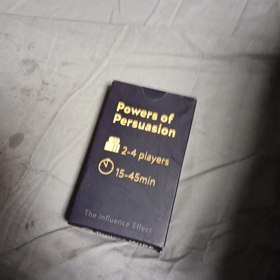 BOX OF APPROXIMATELY 15 ASSORTED TOYS INCLUDING POP POWERS OF PERSUASION GAME , UNO STACKO AND PUZZLE CATERPILLAR