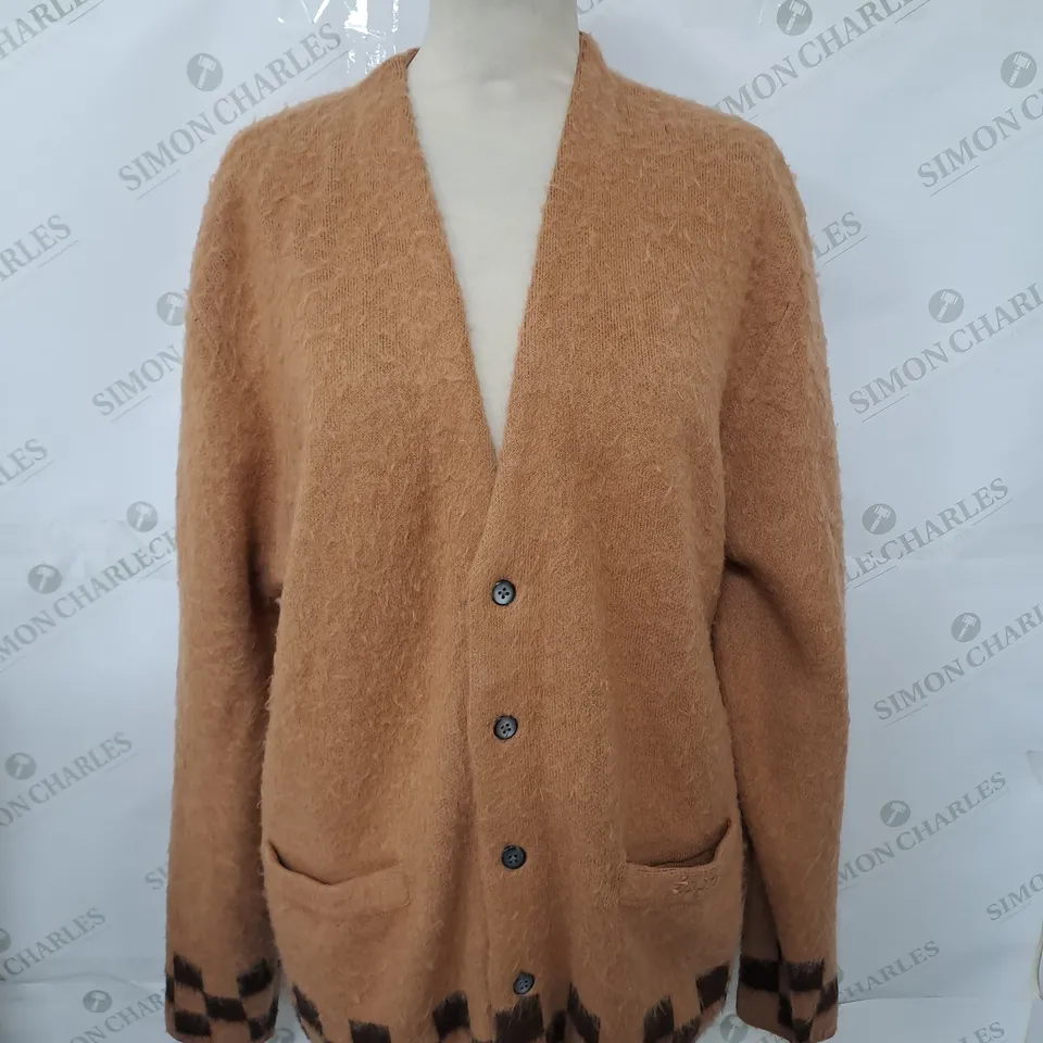 SUPREME BUTTONED WOOL CARDIGAN SIZE M