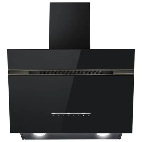 BOXED ELECTRIQ 60CM SUPER SILENT ANGLED COOKER HOOD - BLACK