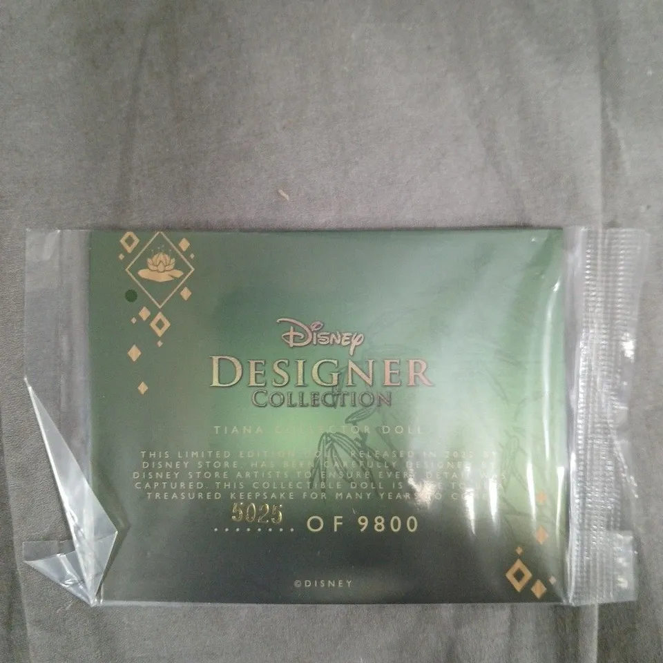 DISNEY ULTIMATE PRINCESS CELEBRATION LIMITED EDITION TIANA DOLL - 5025 OF 9800