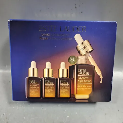 BOXED ESTEE LAUDER WAKE UP RADIANT REPAIR + FIRM + HYDRATE SET