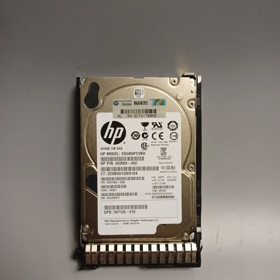 HP REPLACEMENT EG0450FCVBH 450GB 10K  SAS HARD DRIVE