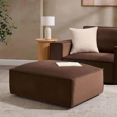 BOXED DUSK BROOKLYN POUFFE - CAPPUCCINO (1 BOX)