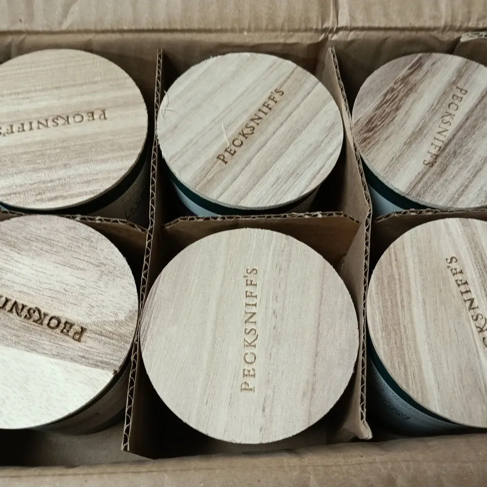 6 PECKSNIFFS FOREST RETREAT SCENTED CANDLES