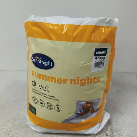 SILENTNIGHT SUMMER NIGHTS DUVET – SINGLE, LIGHTWEIGHT 4.5 TOG