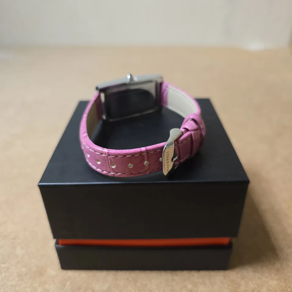 LADIES STOCKWELL WATCH – TEXTURED DIAL WITH SUB DIAL MINUTE HAND – LEATHER STRAP 