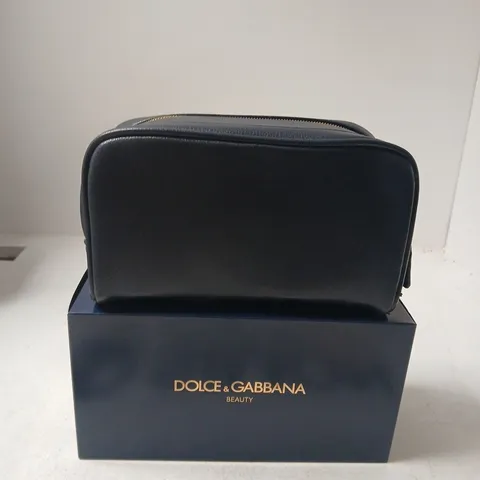 DOLCE & GABBANA BEAUTY COSMETIC BAG- NAVY