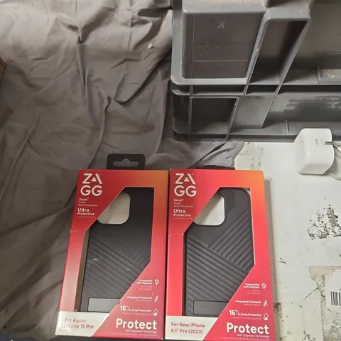 ZAGG PROTECT CASE FOR APPLE IPHONE 15 PRO β RED PACKAGING FULL BOX LARGE QUANTITY.