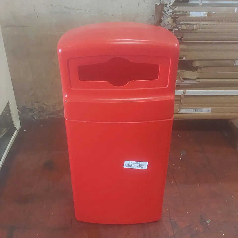 LARGE COMMERCIAL PLASTIC BIN - RED