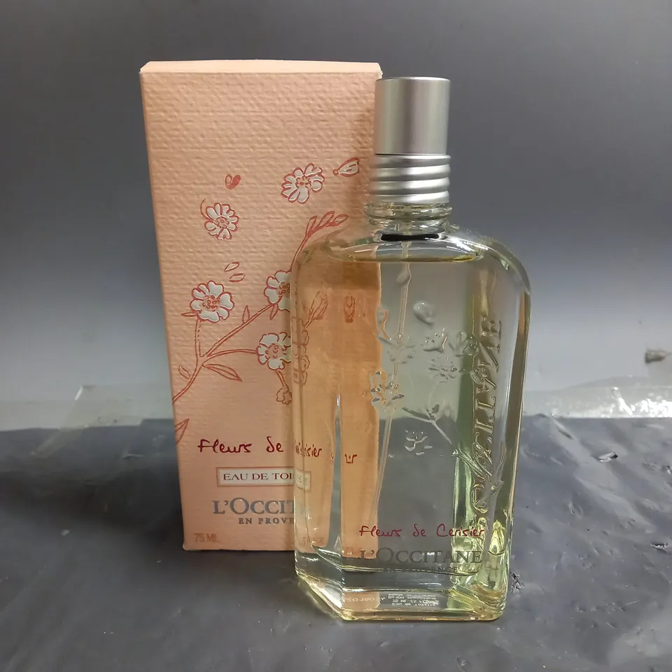 BOXED  L'OCCITANE FLEURS SE CERISIER EAU DE TOILETTE 75ML