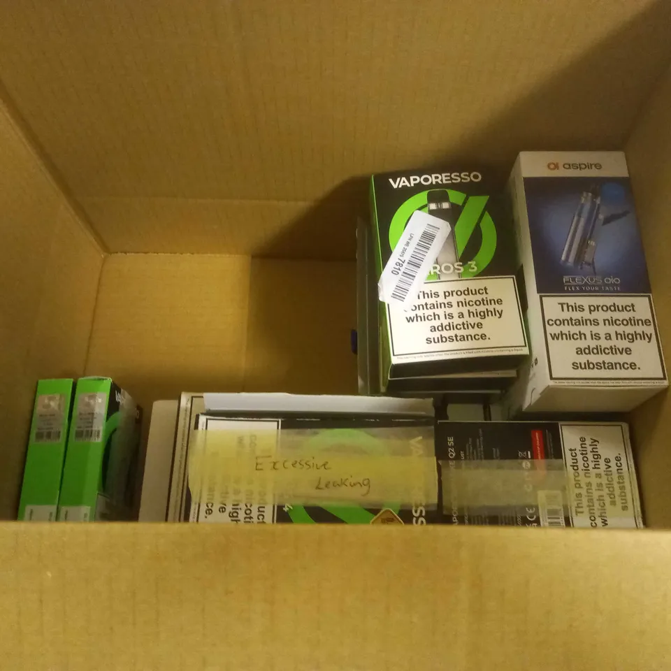 APPROXIMATELY 20 BOXED E-CIGARETTES TO INCLUDE VOOPOO, VAPORESSO, GEEK VAPE ETC 