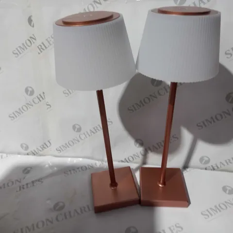 SFIXX SET OF 2 INDOOR OUTDOOR ROSE GOLD STAR