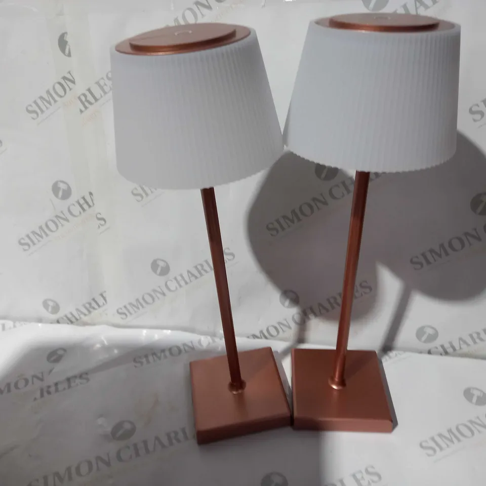 SFIXX SET OF 2 INDOOR OUTDOOR ROSE GOLD STAR